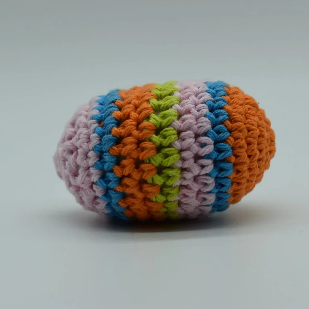 Handcrafted Crochet catnip Easter egg cat toy